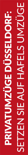 banner-privatumzuege Roter Banner von Hafels Umzüge mit der Aufschrift: Privatumzüge Düsseldorf, setzen Sie auf Hafels Umzüge